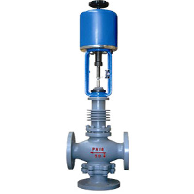 ZAZX（Q）E型電動（波紋管）氟合、高溫填料密封式三通分（合）流調節閥